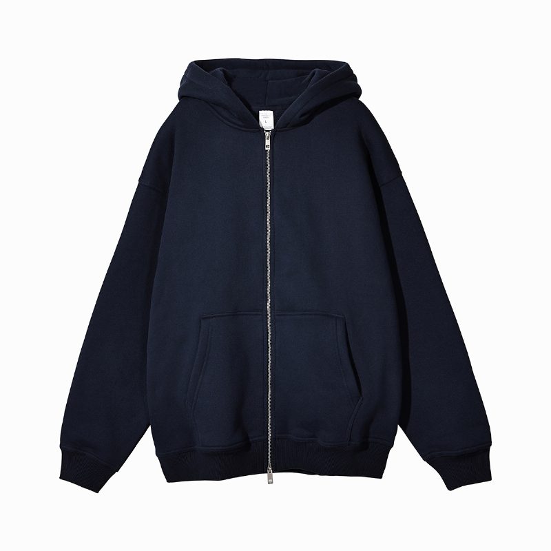 |2024 Fall Dobbel Glidelås Trendy Hettecardigan For Menn