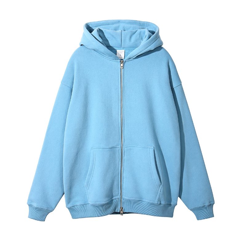 |2024 Fall Dobbel Glidelås Trendy Hettecardigan For Menn
