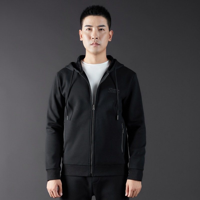 Hettejakke Herre Løs Cardigan Casual Sports
