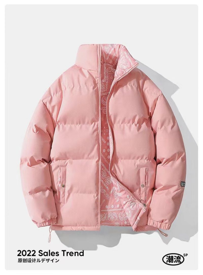 Ny Bomullsjakke For Menn Casual Fashion Løs Glidelås