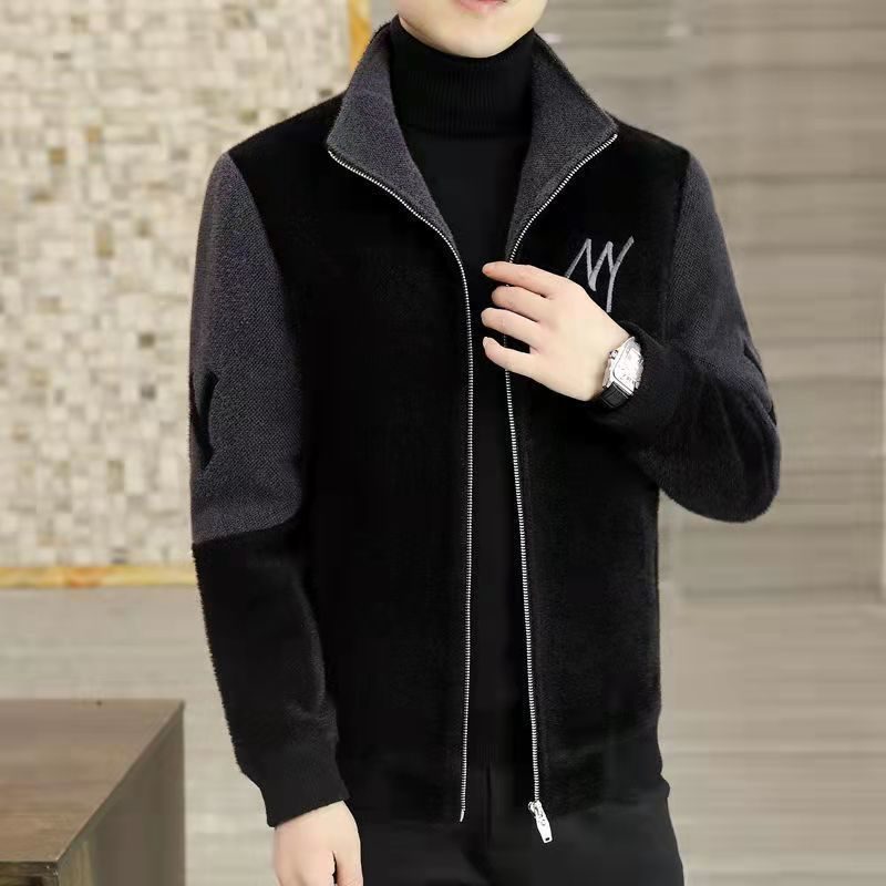 Ullfrakk For Menn Vinter Tykk 2024 Kort Casual Lapel Slim Fit