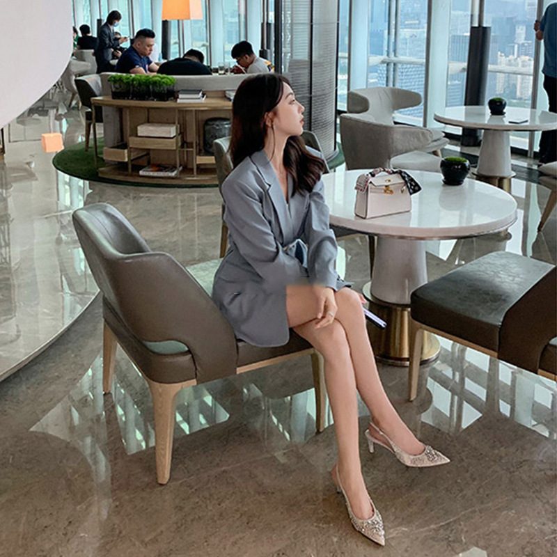 2024 Ny Vår Og Sommer Mote Grunt Munn Spiss Tå Mesh Rhinestone Perle Stiletto Høyhælede Sandaler Damesko