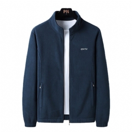 Herrejakke Windbreaker Warm Coat Sports Casual Cotton