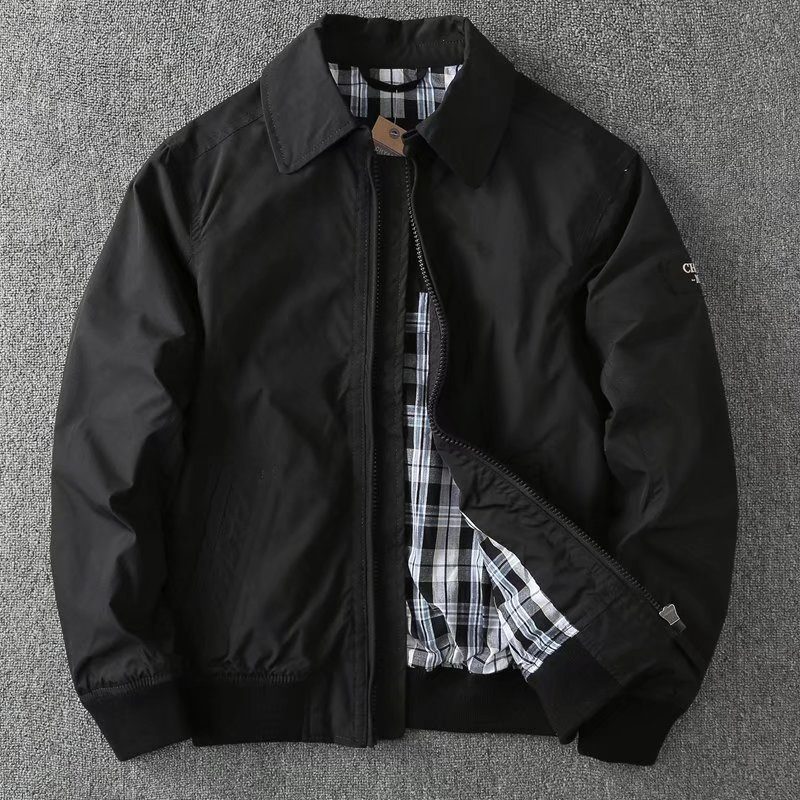 Menn Business Casual Slim Lapel Ensfarget Dobbeltlag