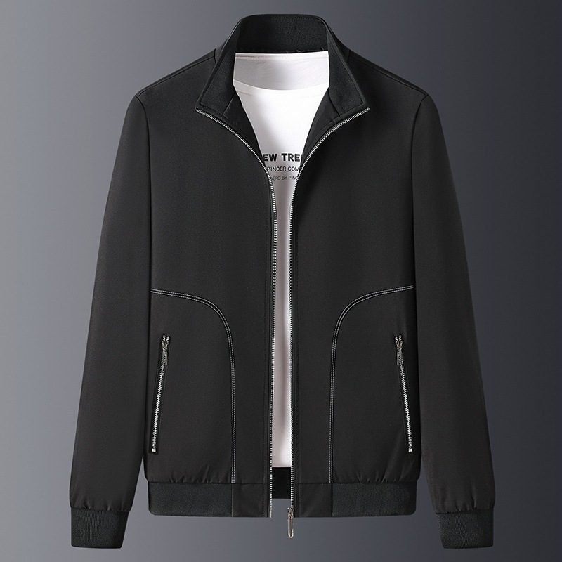 Menns Jakker Business Stand Krage Mote Casual Coats