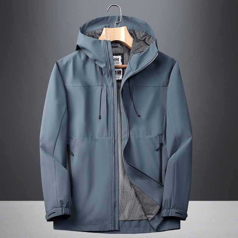 Tynne Herrefrakker Hettejakker Løs Trendy Casual