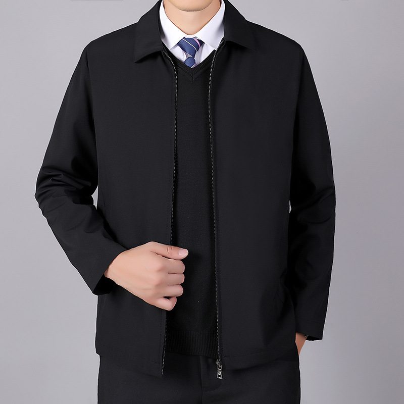 Yttertøy Herre Business Casual Topp Lapel Løs Herrejakke