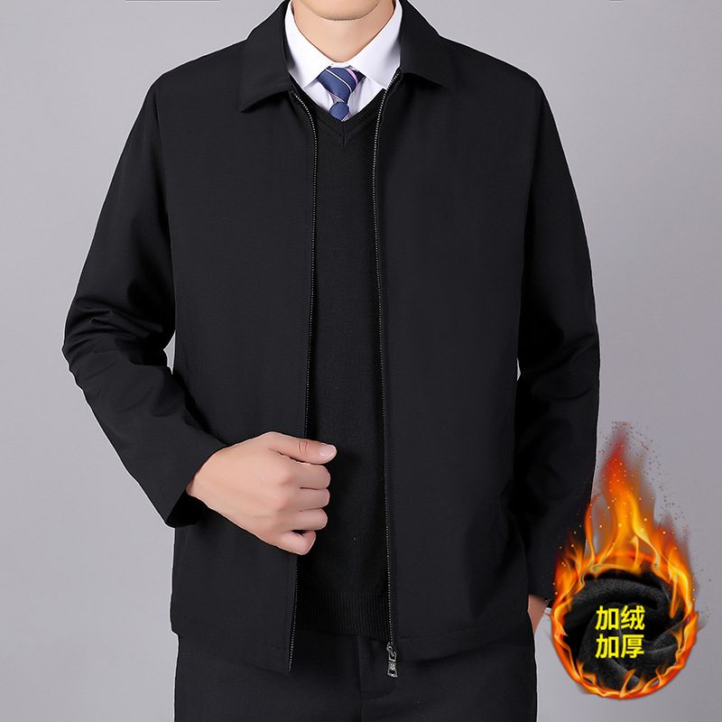 Yttertøy Herre Business Casual Topp Lapel Løs Herrejakke