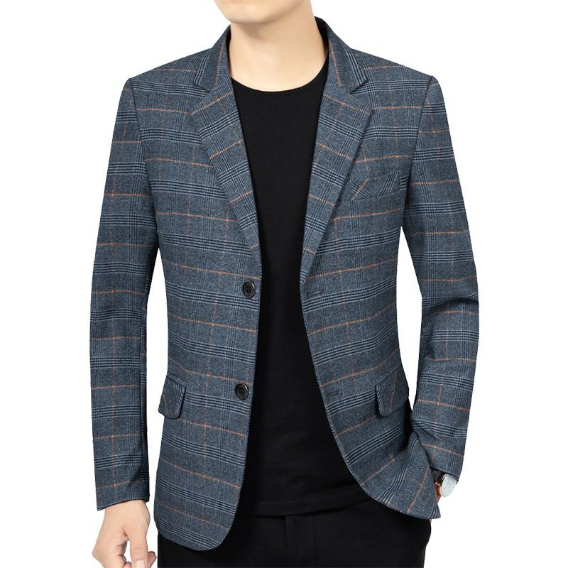 2024 Vår Og Høst Nye Stripes Casual Blazers Enkel Rad Med To Knapper
