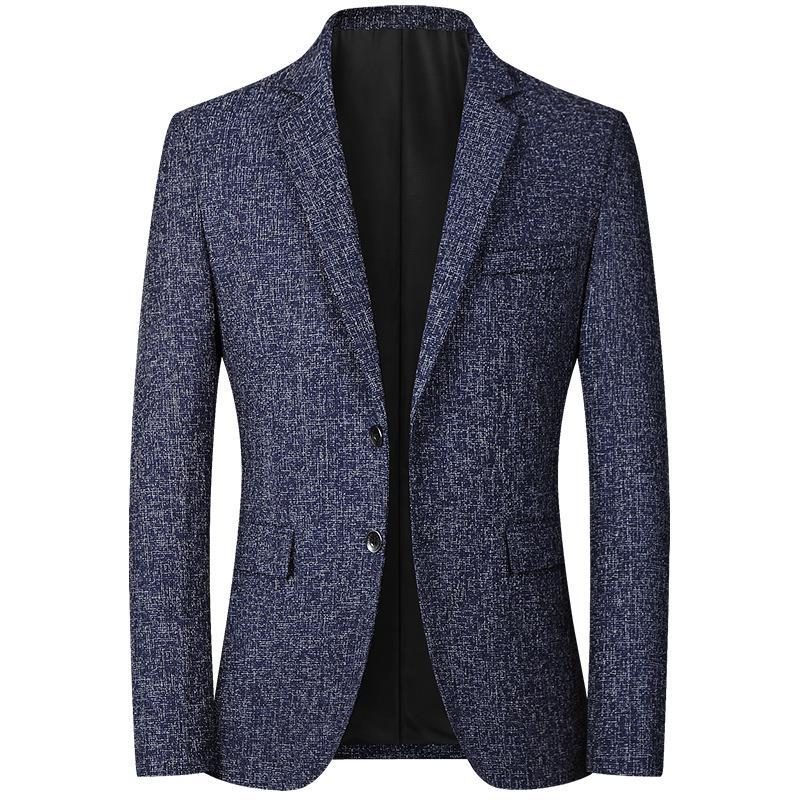 Blazere For Menn Casual Spring Tynn Enkeltspent To Knapper