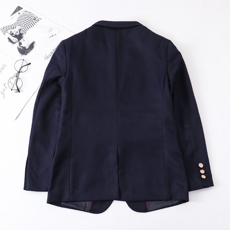 Blazere For Menn Mote Campus Single Breasted Formell Jakke Med To Knapper