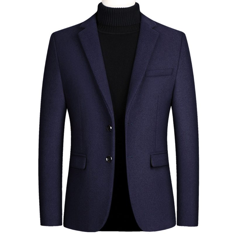 Ny Jakke Business Casual Menn Blazers Enkelt Rad To Knapper
