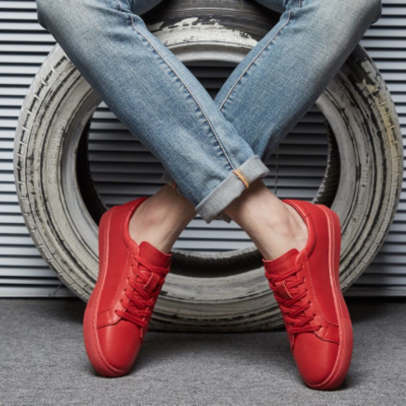 Ekte Kukjolesko Sommersports- Og Fritidssko For Menn Trendy Student-plus Size-parsko For Kvinner