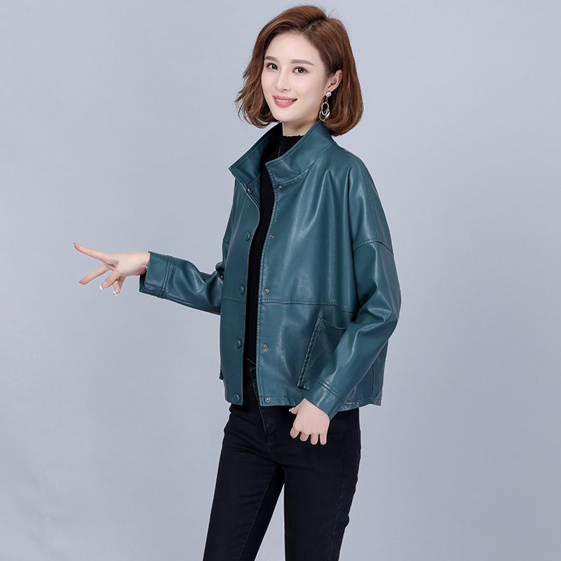 Dame Skinnjakke Løs Raglan Sleeve Coat