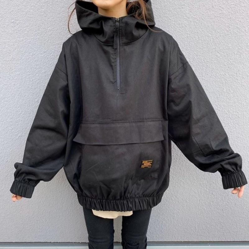 Hettejakke Dame Løs Frakk Tynn Pullover Løs