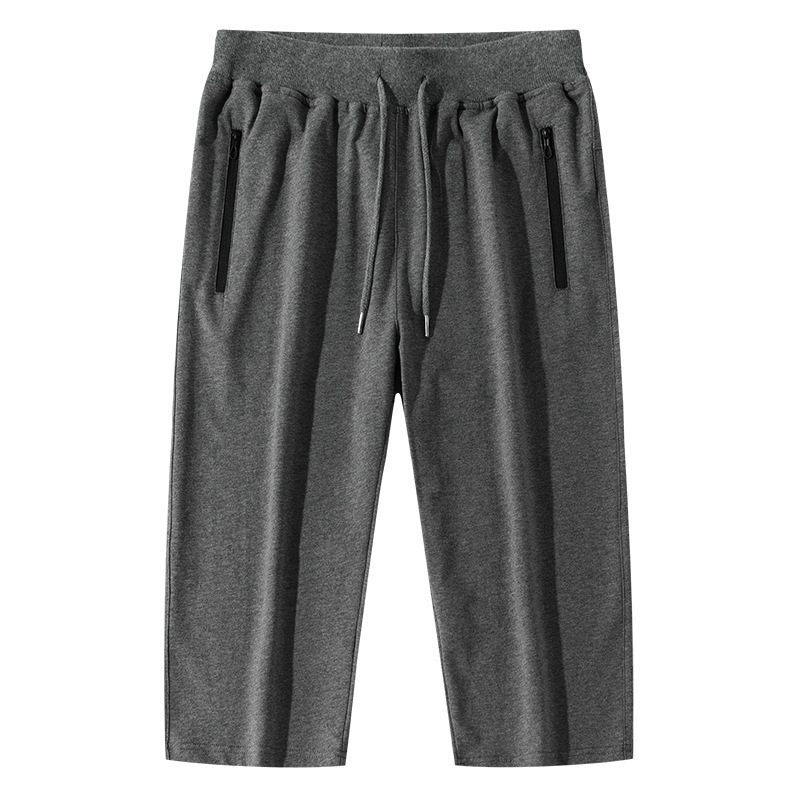 Beskårne Bukser Menns Løse Sportsstrikkede Rette Tynne Shorts