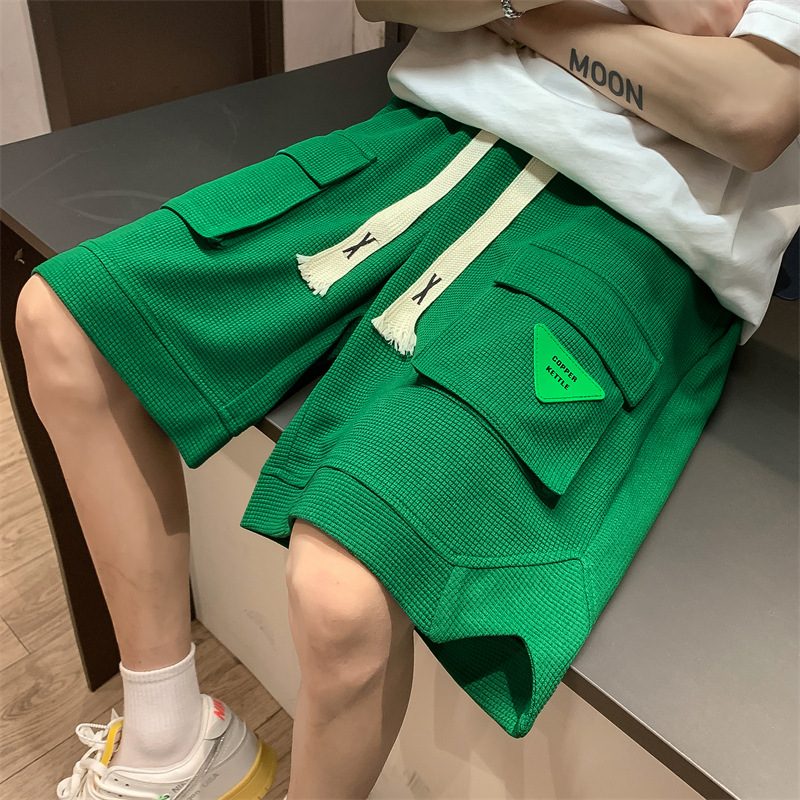 Large Pocket Cargo Shorts Menn Summer Fives Sport