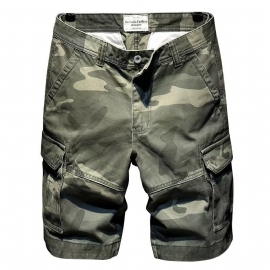 Shorts For Menn Camouflage Five Point Trend Uformelt Arbeidstøy