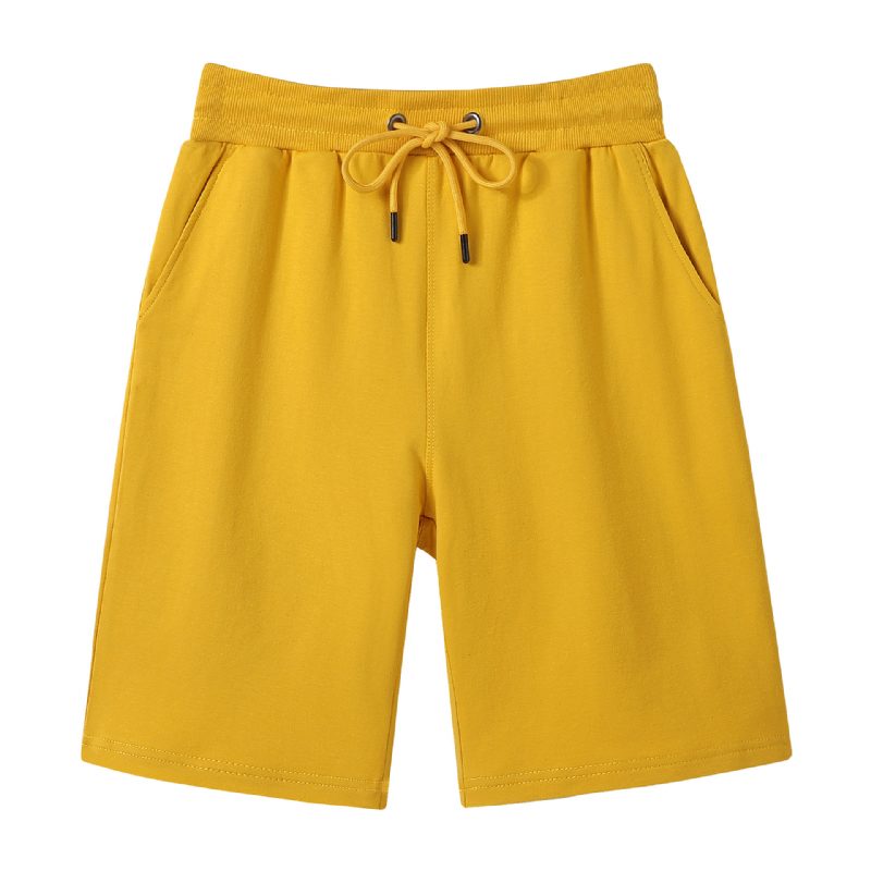 Sommer Bomull Pustende Casual Shorts Menns Nye Trend Strand Fem Poeng