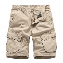 Sommer Capri-bukser For Menn Løst Arbeidstøy Bomullsshorts