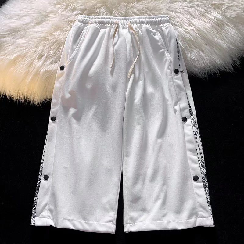 Syv Quarterback Menn Sportsshorts Løs Tynn Seksjon Trend Uformelle Brede Bein Rett