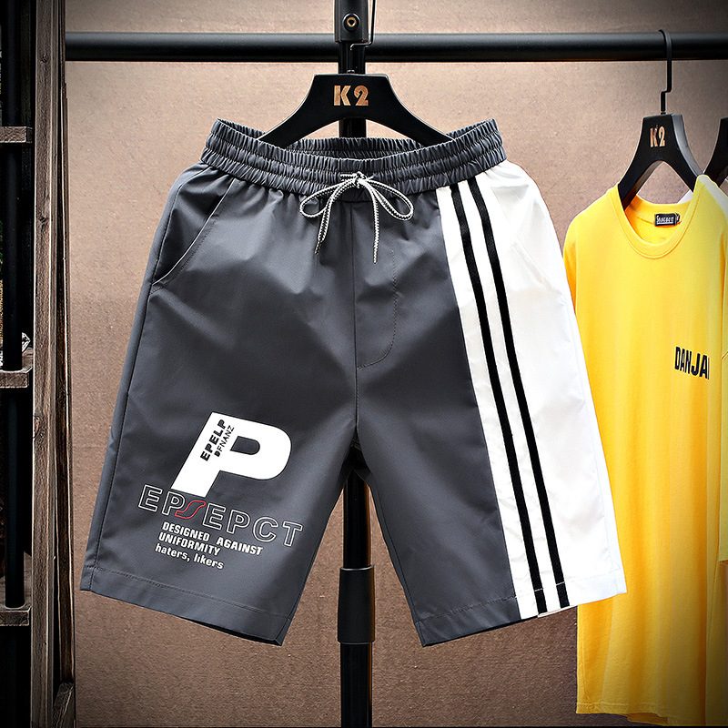 Tynn Shorts Herre Fem Poeng Løs Casual