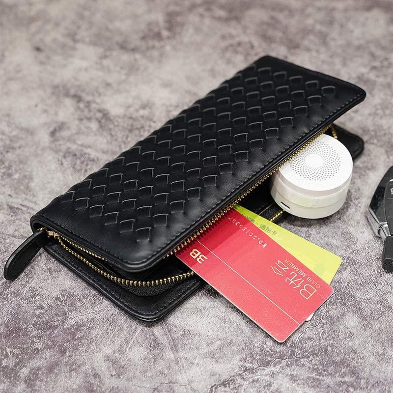 Håndvevd Lommebok Ny Business Casual For Menn Og Kvinner Clutchveske Mobiltelefonveske Trendveske
