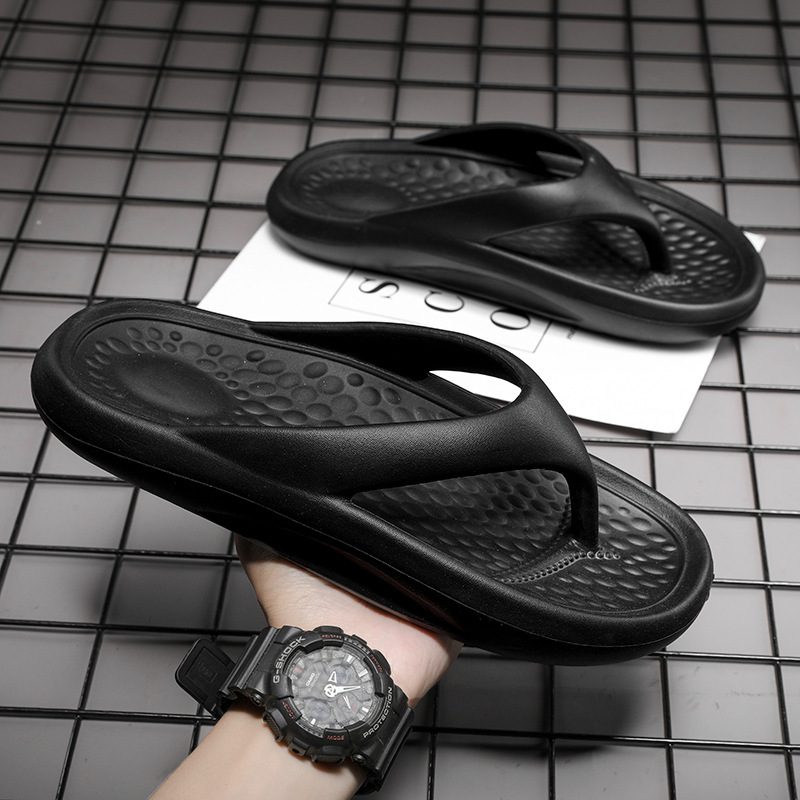 Flip Flops Menn Sommer Klype Utendørs Eva Uformell Flat Bunn Myk Tidevann Par Sandaler Tøfler Sko Strandsko