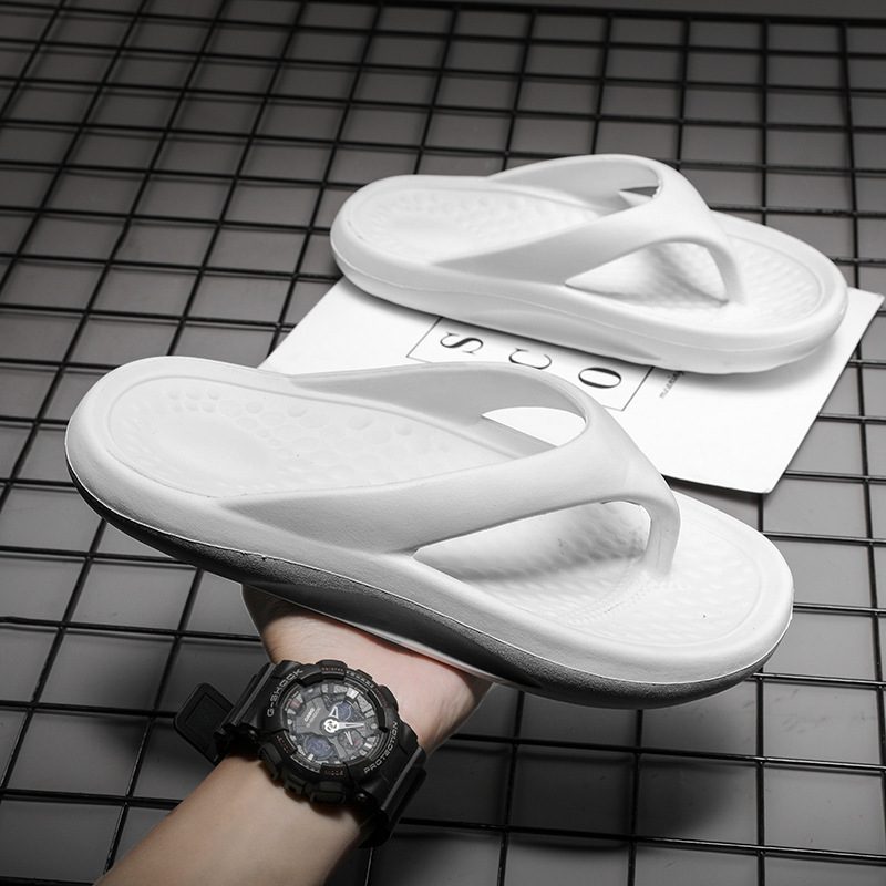 Flip Flops Menn Sommer Klype Utendørs Eva Uformell Flat Bunn Myk Tidevann Par Sandaler Tøfler Sko Strandsko