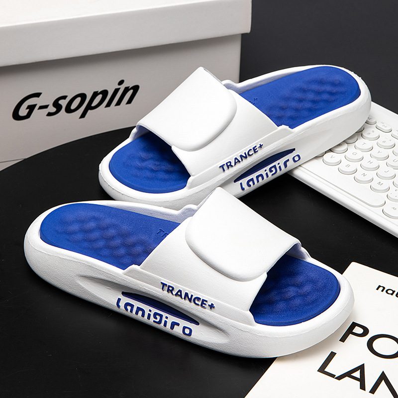 Tøfler Menn Sommer Utendørs Hjemme Tykk Bunn Sklisikker Pvc Sandaler Kvinner