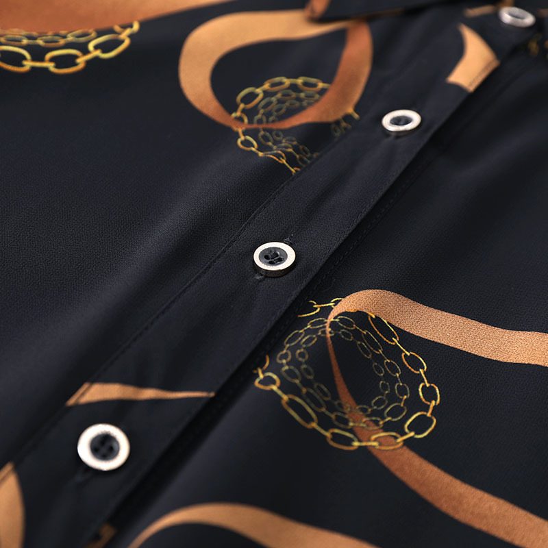 Dameskjorter Chiffon-overdeler Med Middels Lengde