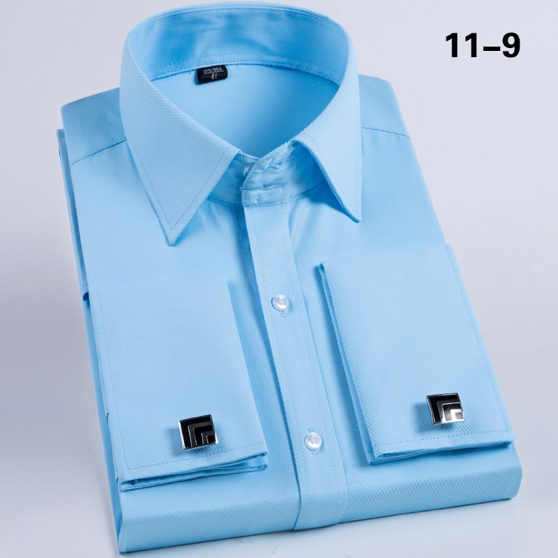 Vårskjorte Med Lange Ermer For Menn Slim Fit Slim-sleeve Negler
