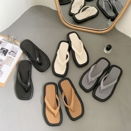 Flip Flops Kvinners Sommer Damer Par Sklisikre Flate Sandaler Tøfler Sko Mote Strandsko