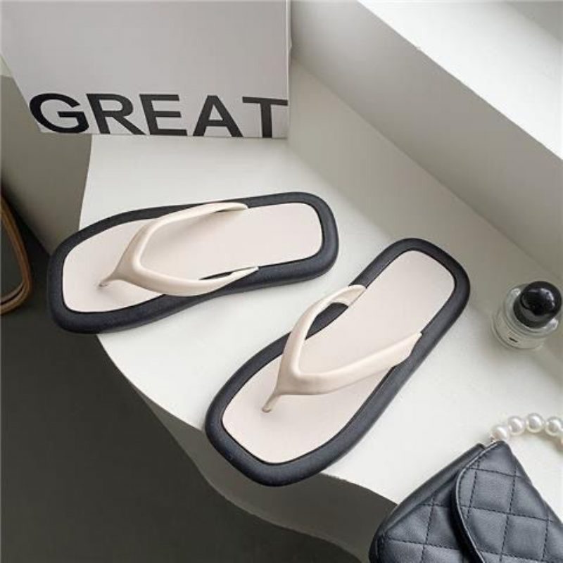 Flip Flops Kvinners Sommer Damer Par Sklisikre Flate Sandaler Tøfler Sko Mote Strandsko