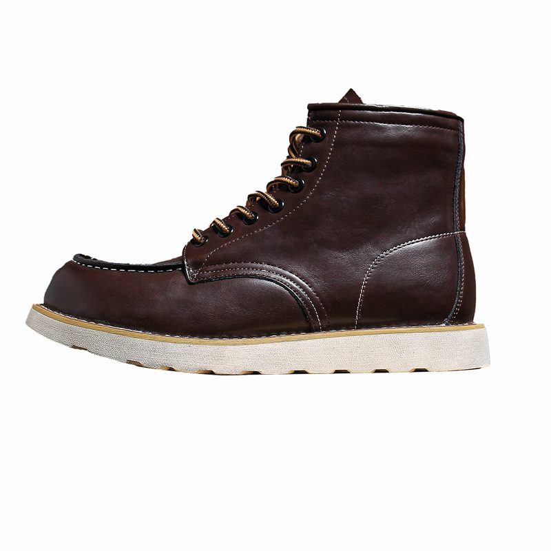 Martin Boots Herre Retro Mark Head Tooling Crazy Horse Skinn Støvler Ami Khaki Herresko