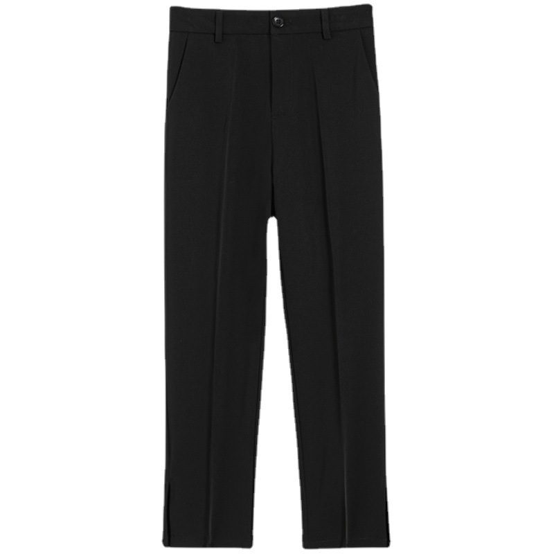 Dame Dressbukser Rett Casual Cropped Split Harem