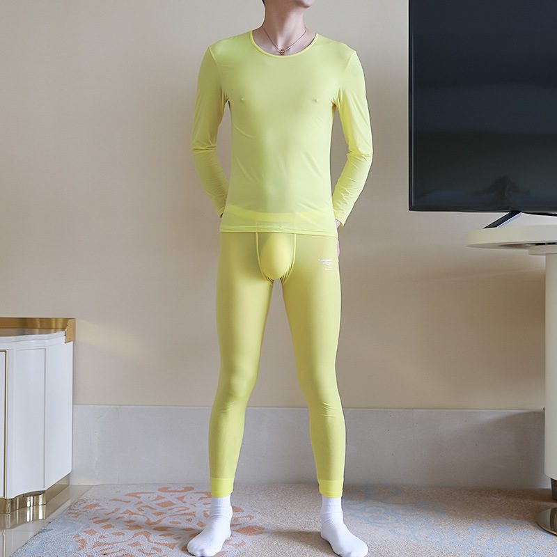 Loungewear For Menn Gjennomsiktig Silkeaktig Pustende Kul Lett Sport