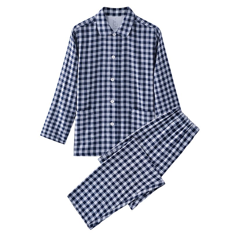 Men's Homewear Dobbelgarn Pyjamas Cotton Plaid