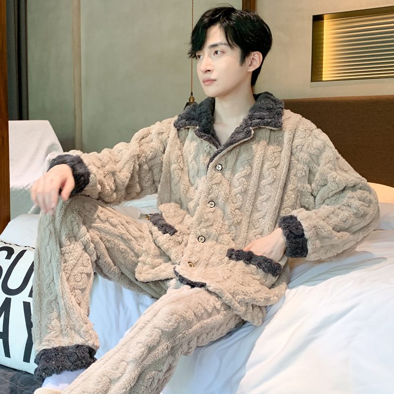 Varme Flanell Loungewear Dresser Pyjamas For Menn