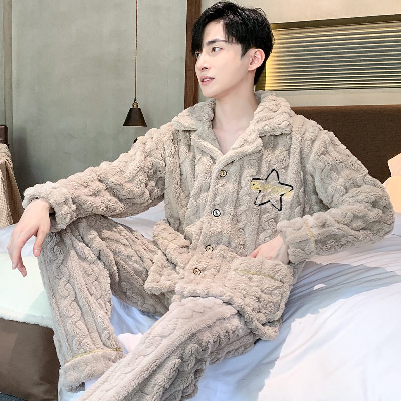 Varme Flanell Loungewear Dresser Pyjamas For Menn