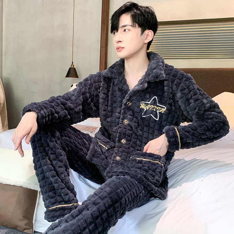 Varme Flanell Loungewear Dresser Pyjamas For Menn