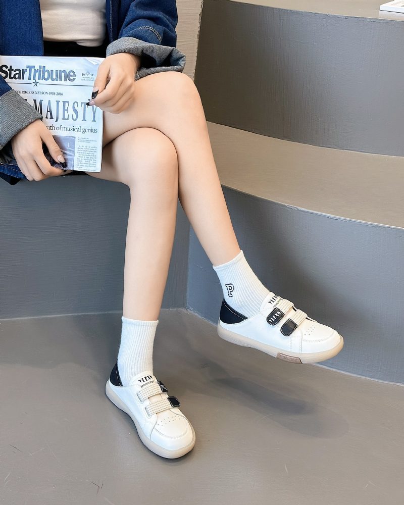 Ekte Skinn 2024 Nye Våren Slip-on Sko For Gravide