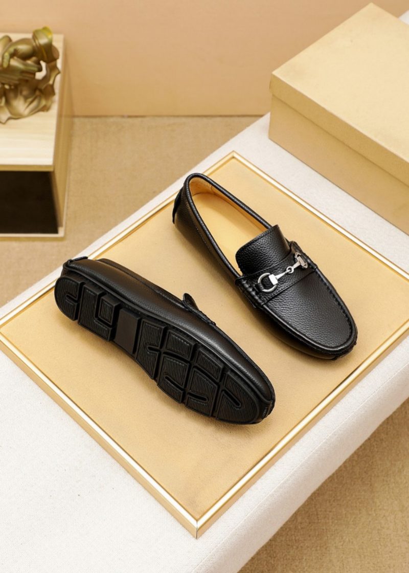 High-end Leather Loafers Moccasin Dress Sko