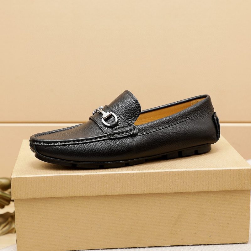 High-end Leather Loafers Moccasin Dress Sko