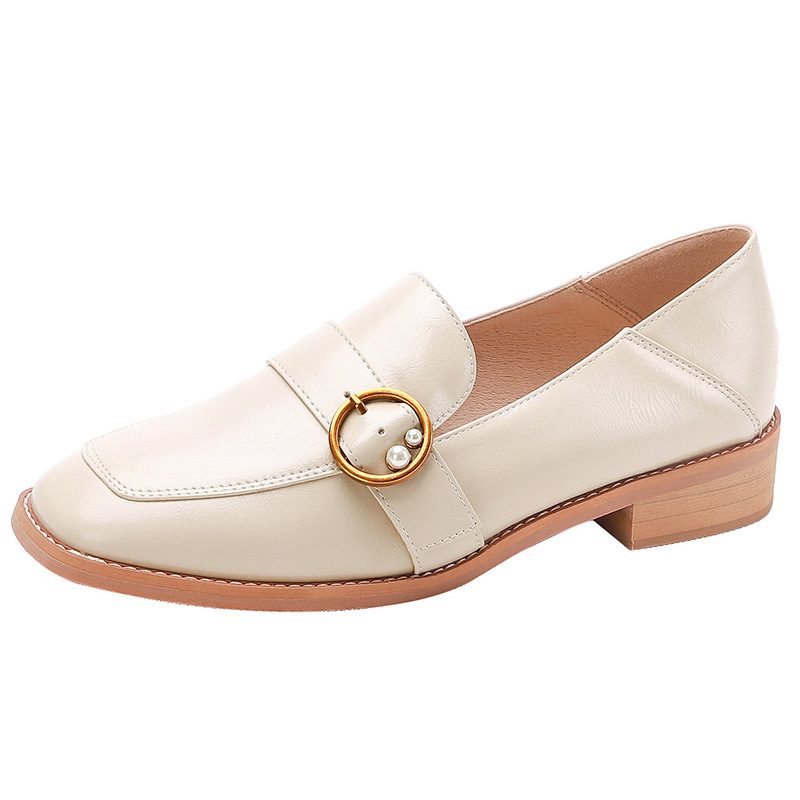 Trendy Flat Kjole Sko For Kvinner 2024 Vår Og Høst Nye Loafers Uformelle Erter Sko