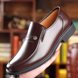100 % Hel Okseskinn Herre Kjole Sko Vår Og Høst Nye Business Casual Dress Sko Ekte Skinn