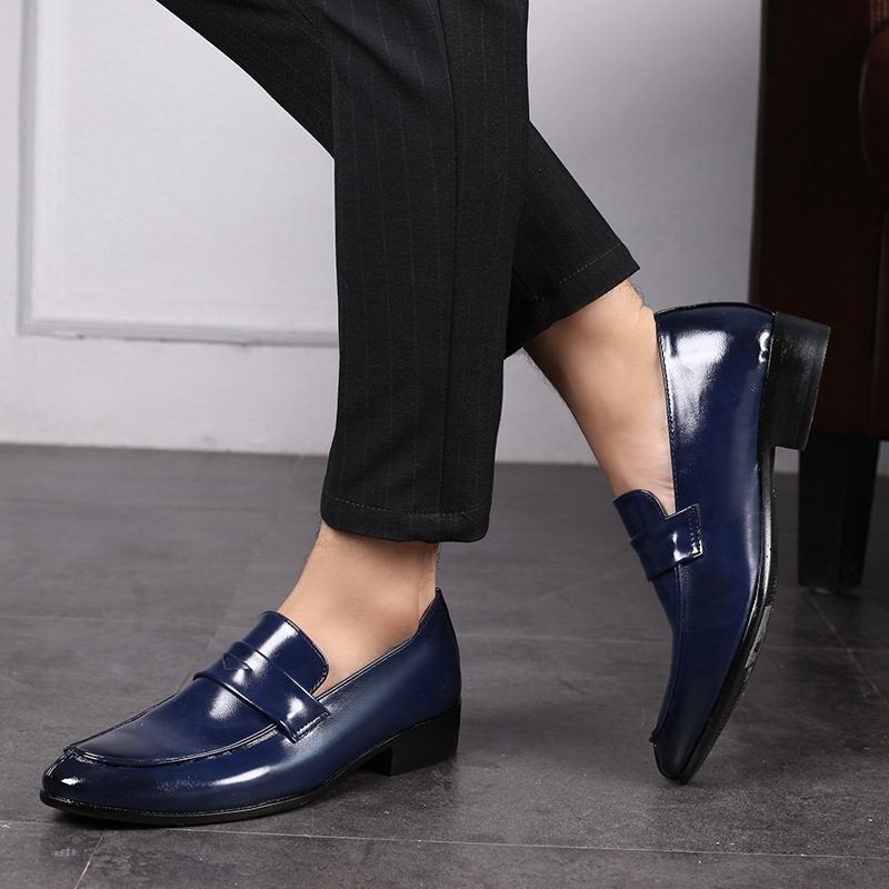 Herre Plus Size Dress Shoes Slip On Casual Sko