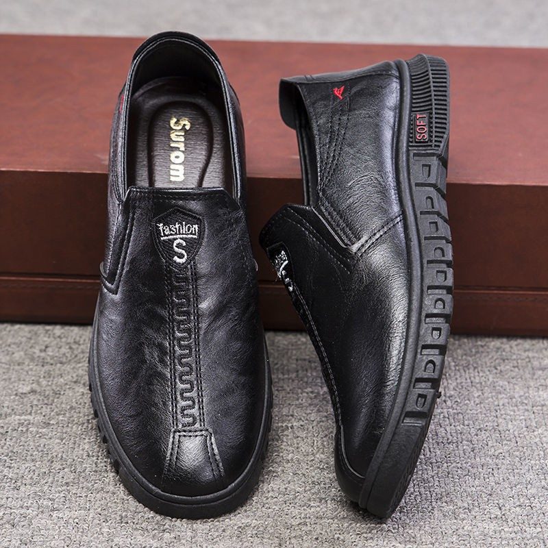 Kjolesko Herre Slip-on Våren 2024 Moteplattformsko Lav Topp Kjole Sko Trendy Sko Herresko Fritidssko