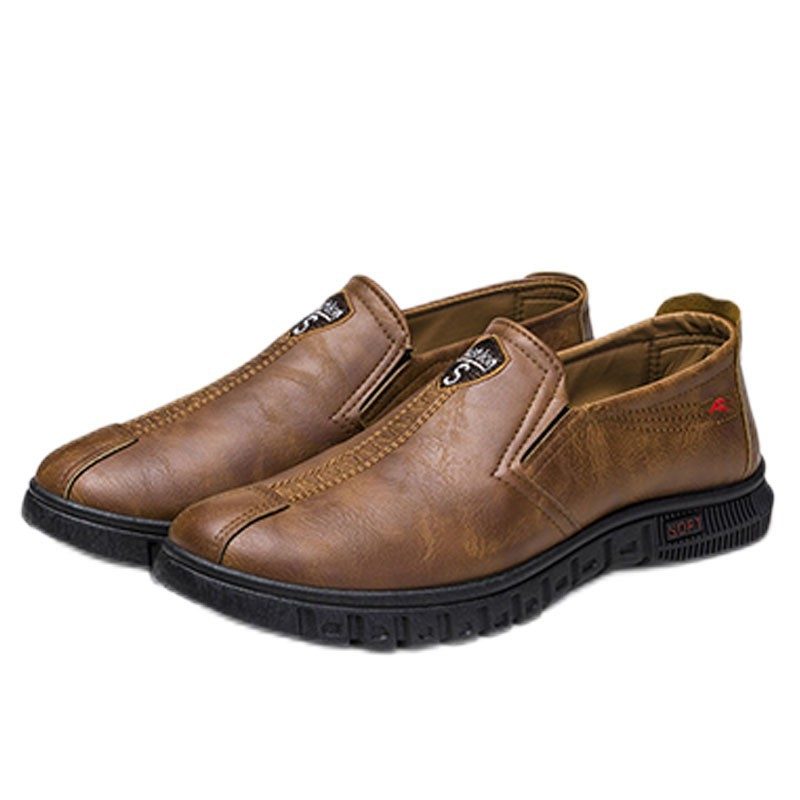Kjolesko Herre Slip-on Våren 2024 Moteplattformsko Lav Topp Kjole Sko Trendy Sko Herresko Fritidssko