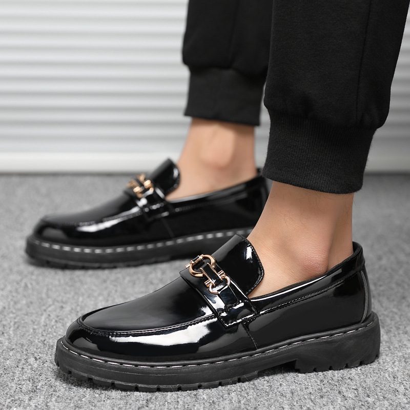 Sommer Menns Fritidskjolesko Slip On Herresko Doudou Sko Høst Trendy Loafers